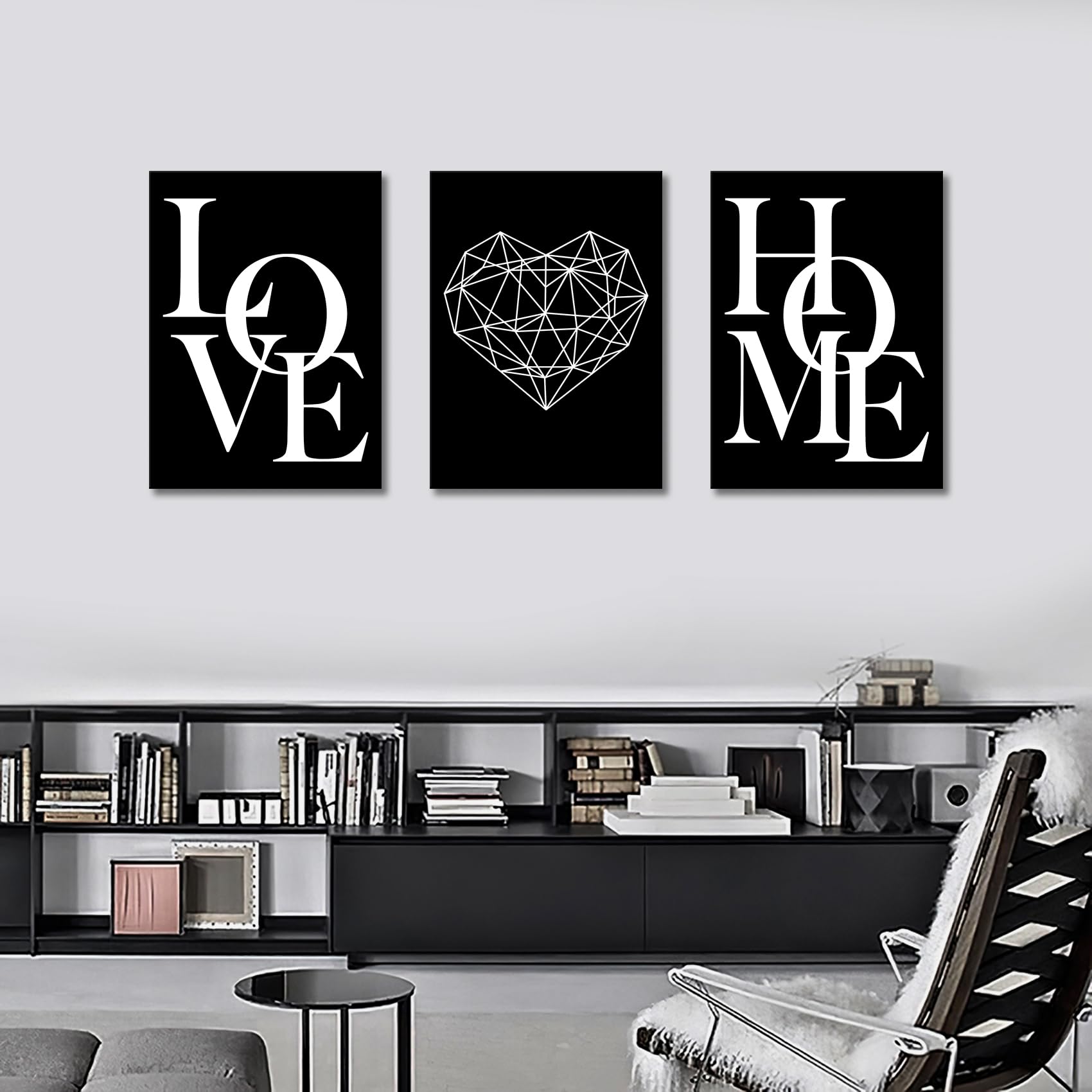 3 Pcs Wooden Framed Canvas Wall Art Set Bohemian Sage Green Canvas Prints Poster Geometric Line Beige Green Pictures for Living Room Bedroom Dinning Room Hallway Stairs Wall Decor 30x40cm x3pcs — view 431
