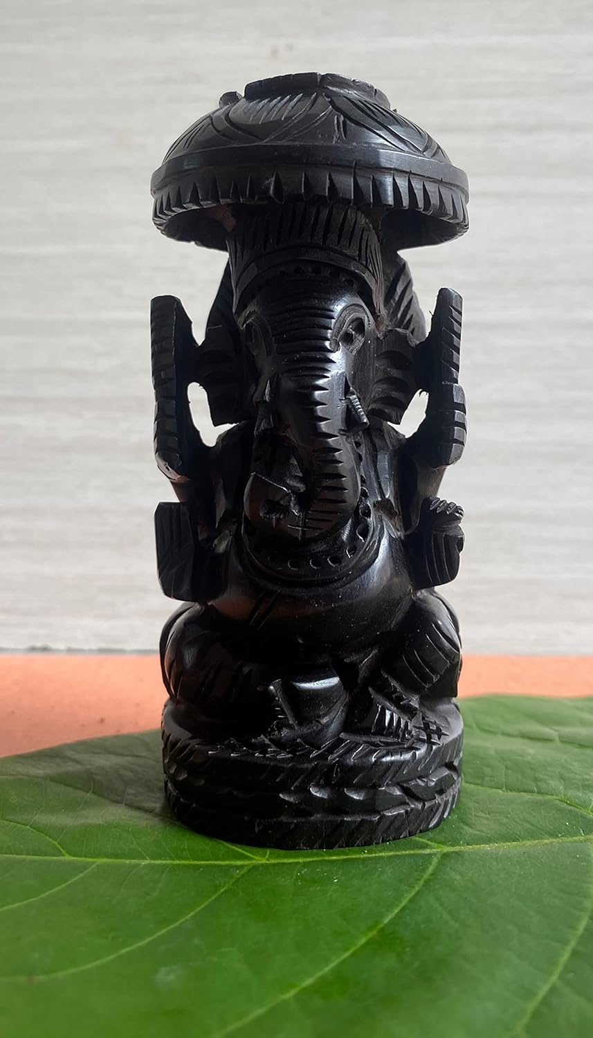 Buy ANAWARIYAS Ebony Wood Lord Ganesh Idol Ganapati Murti Ganesha