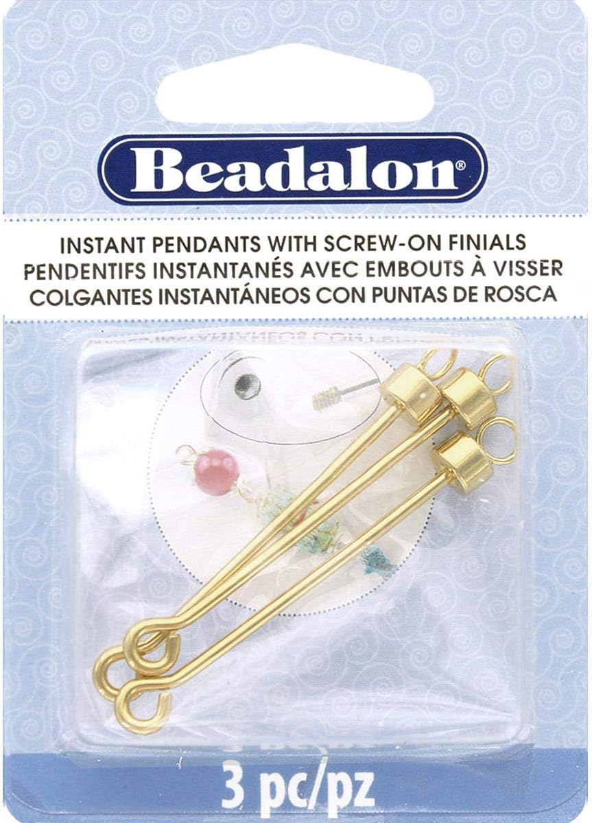 Beadalon Instant Pendants, Gold
