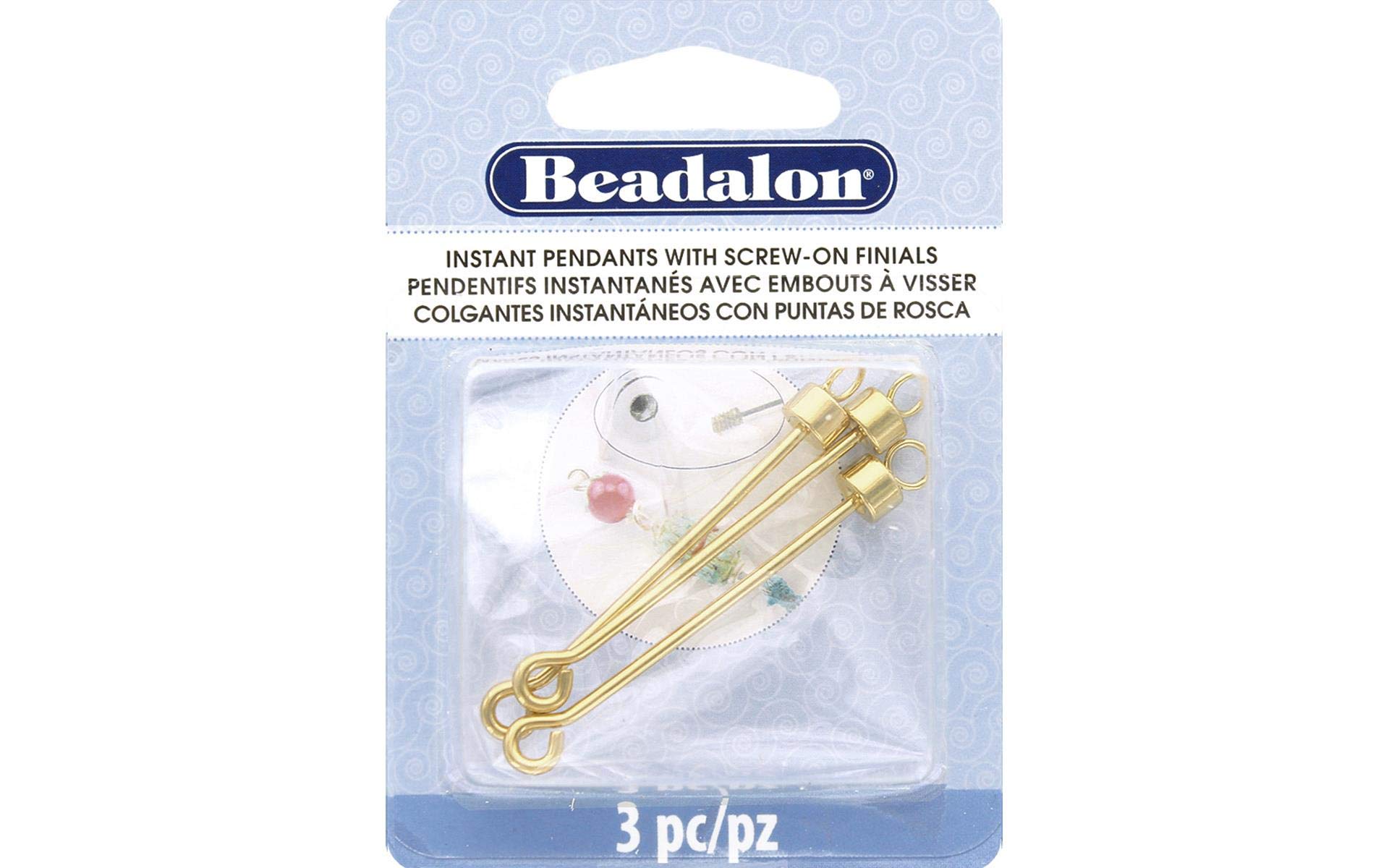 Colgante instantáneo cilíndrico dorado para diseñar joyas personalizadas