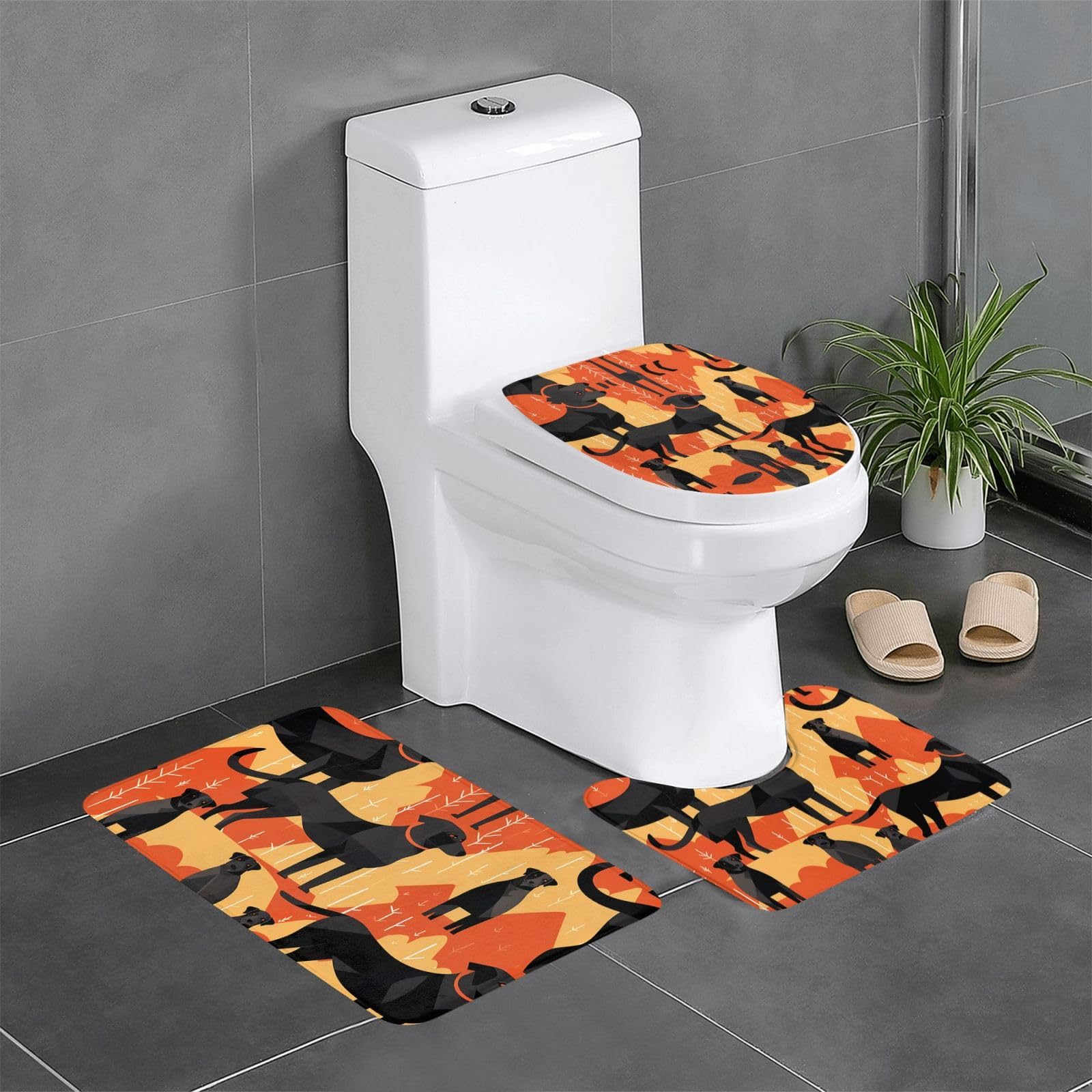 Tapis de salle de bain antidérapants pour éviter les glissades sur sol humide de WC et coiffeuse