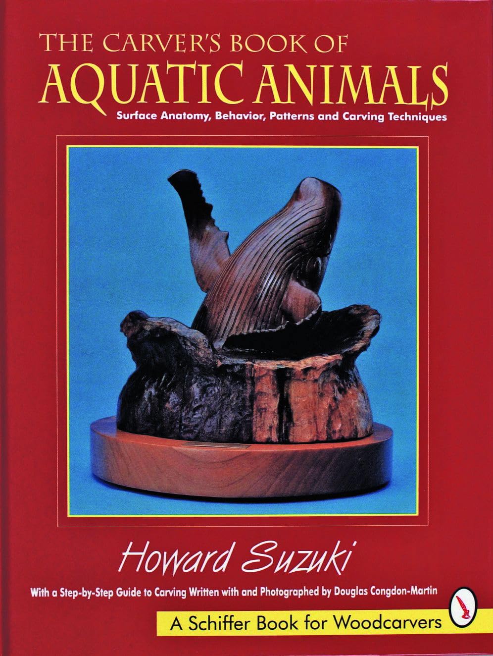 Livre de sculpture sur bois animaux aquatiques techniques de ciselage et motifs