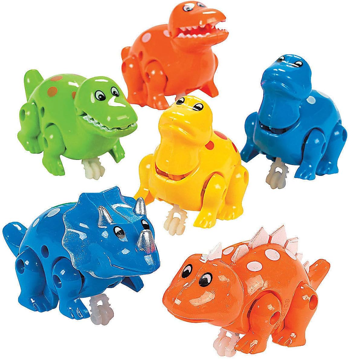 Fun Express Press and Go Dinosaurs - Toys - 12 Pieces