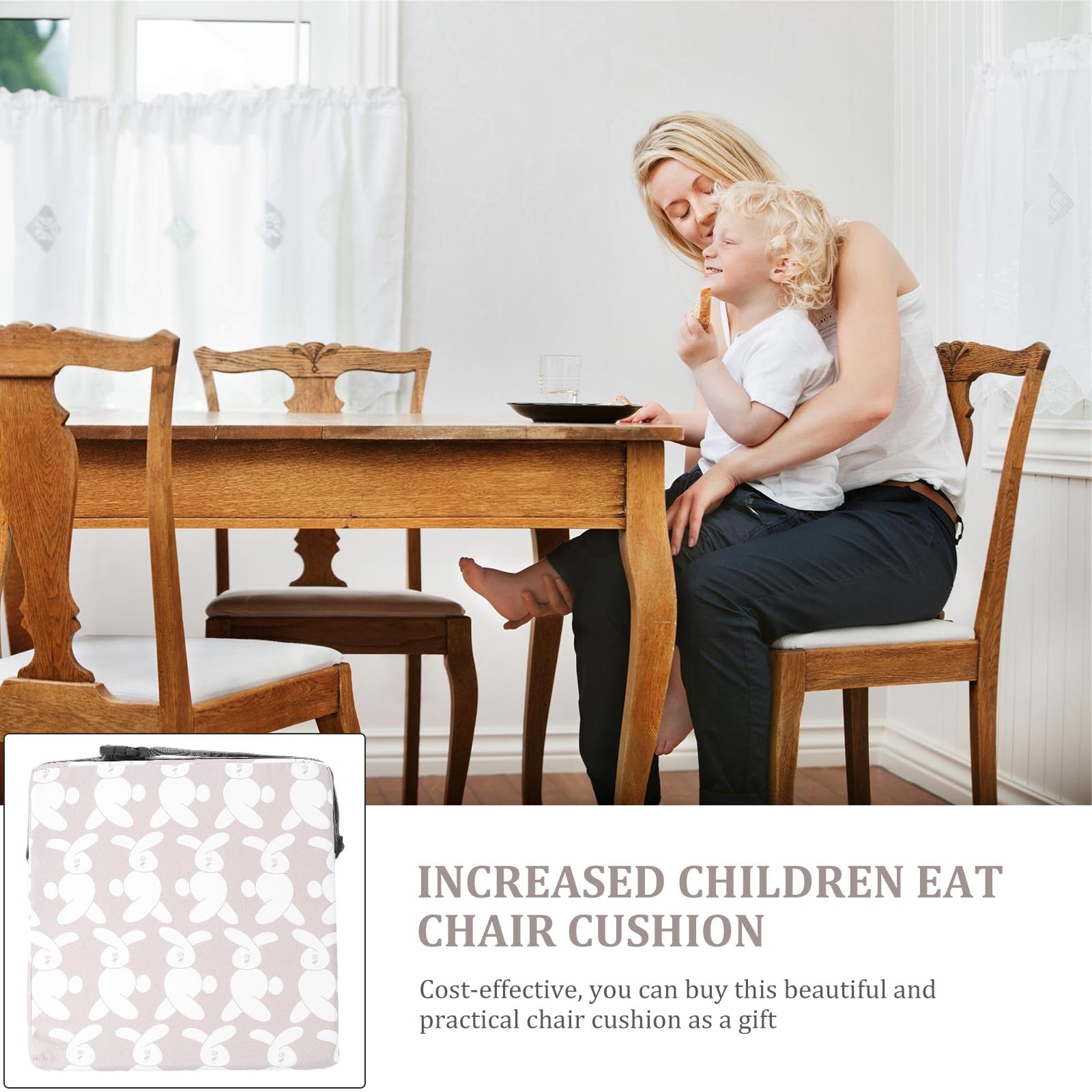 Coussin Rehausseur de Chaise Haute pour Bébé, Épais et Amovible