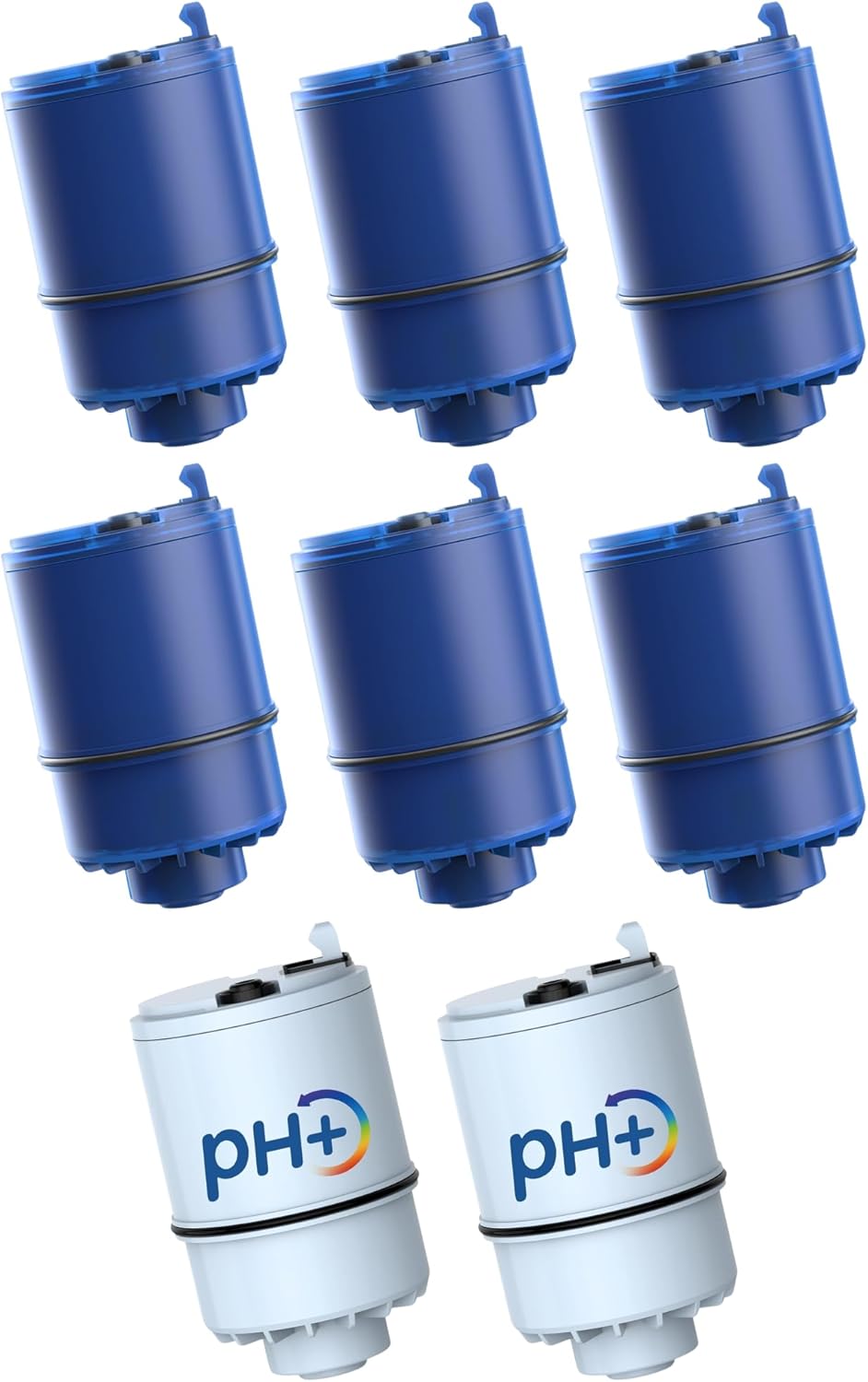 6 Pack Faucet Filter Replacement for All PUR®Plus, pur® Water Filter Replacement & [Alkaline] 2 Pack Faucet Filter Replacement