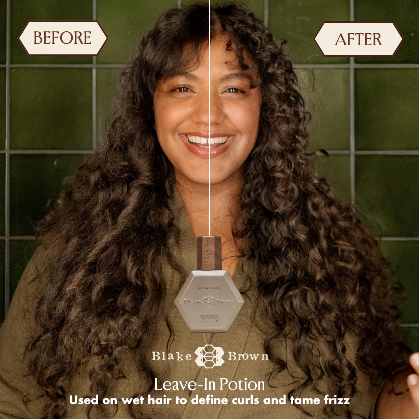 BLAKE BROWN | All-In-Wonder Leave-In Potion - Bergamot Woods | 6 FL OZ 6 ywAAAAAAQABAAACAUwAOw==