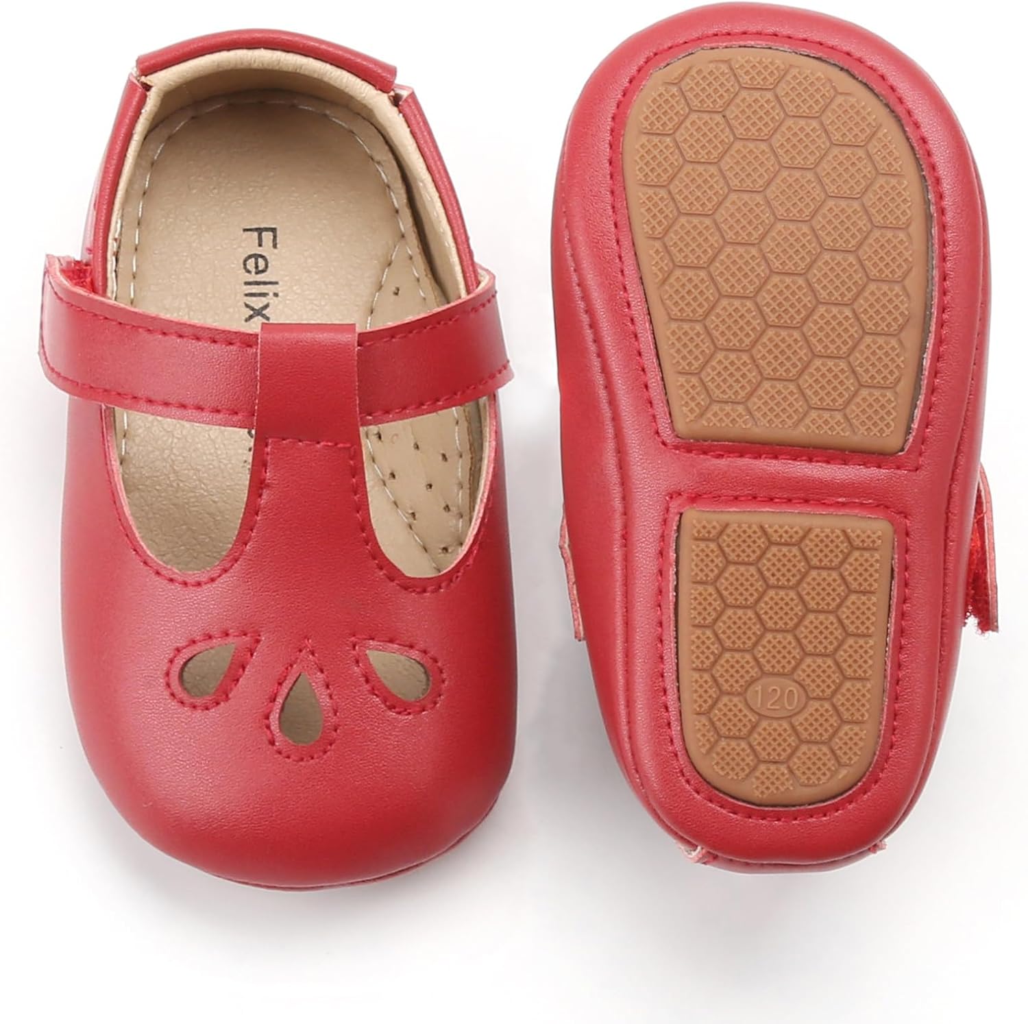 Felix & Flora Soft Sole Baby Shoes - Infant Baby Walking Shoes Moccasinss Rubber Sole Crib Shoes