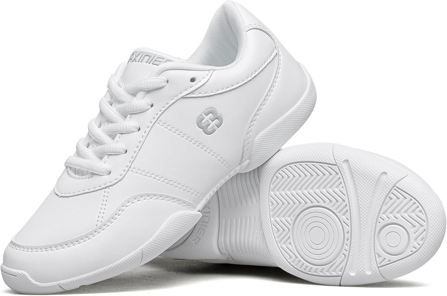 Girls White Cheerleading Shoes Lightweight Youth Cheer Competition Sneakers Kids Training Tennis Shoes - Image 4