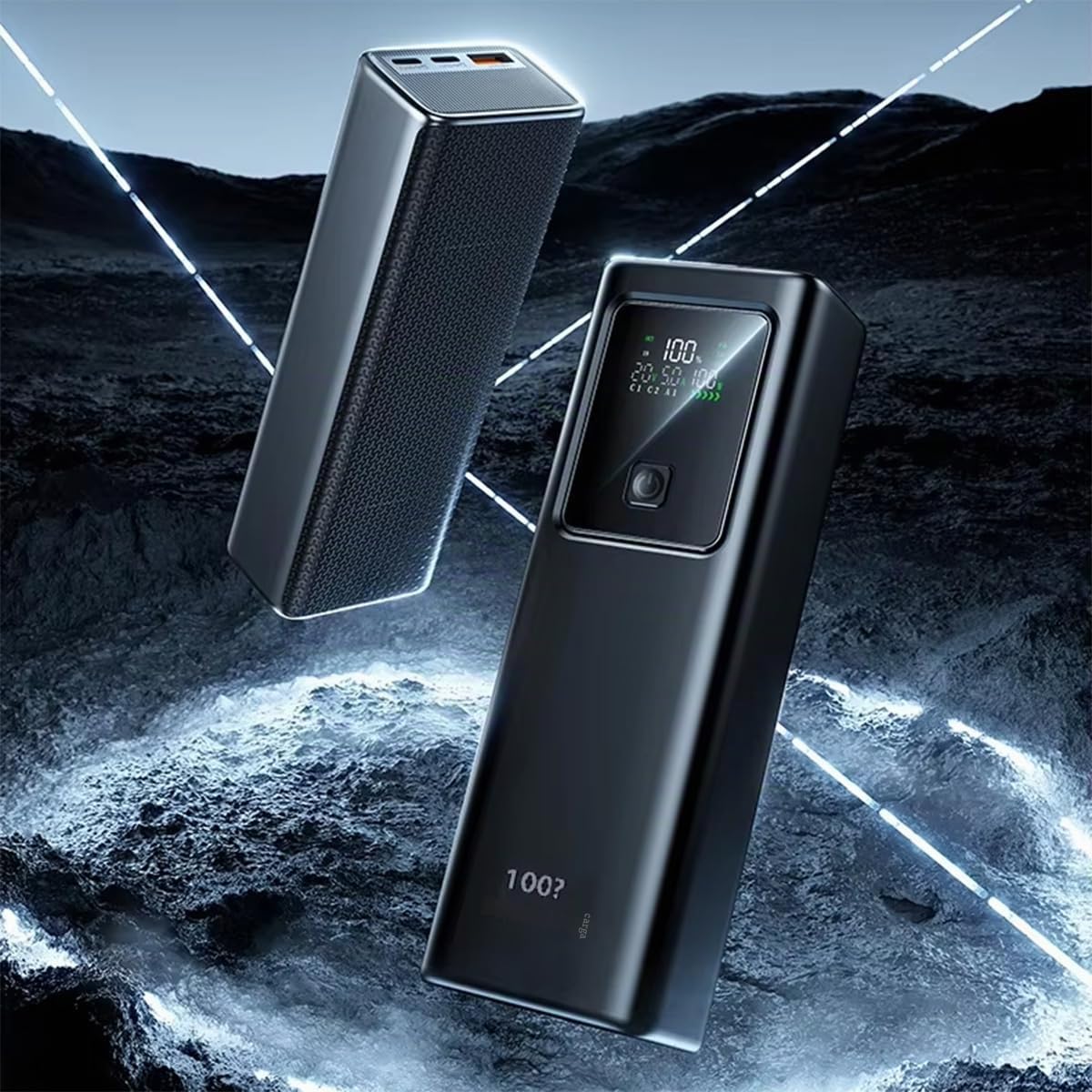 PowerBank 20.000 mAH y 100W Klack, Cargador, Batería Externa de Carga Súper Rápida, Ideal para Alimentar Dispositivos Que requieran Alta Velocidad de Carga como portátiles ó teléfonos.