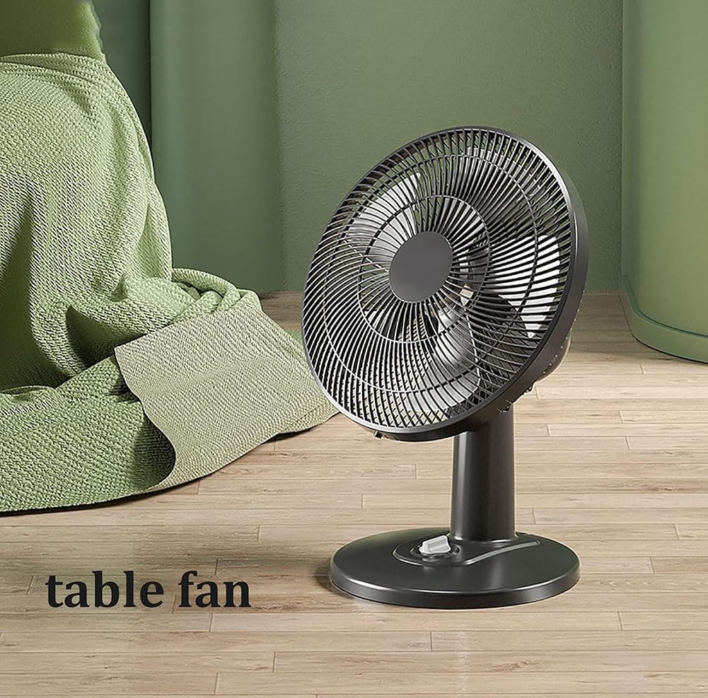 Oscillating Table Fan 14 Inch with 3 Speed ​​Settings, 5 Aluminum Blades, Base Air Circulation Fan (Samll)