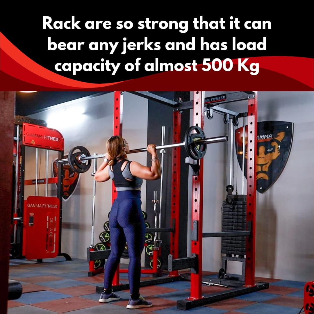 Gamma Fitness Sturdy Squat Rack Gamma Fitness Power Squat Rack PR