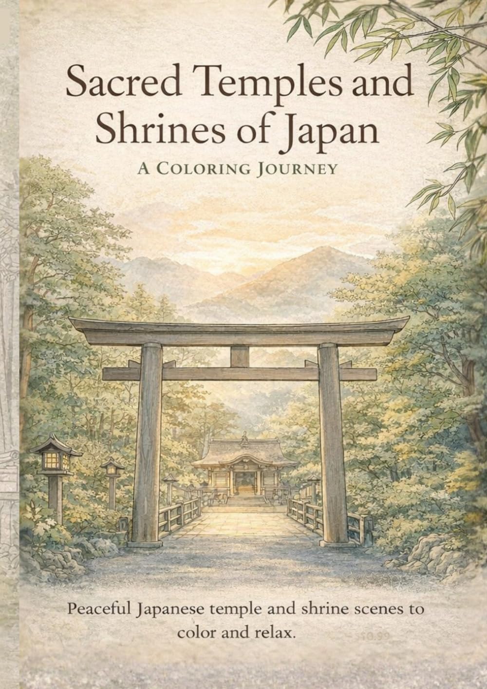 Sacred Temples and Shrines of Japan: A Peaceful Adult Coloring Journey Through Quiet Japanese Landscapes (Quiet Japan Coloring Series)