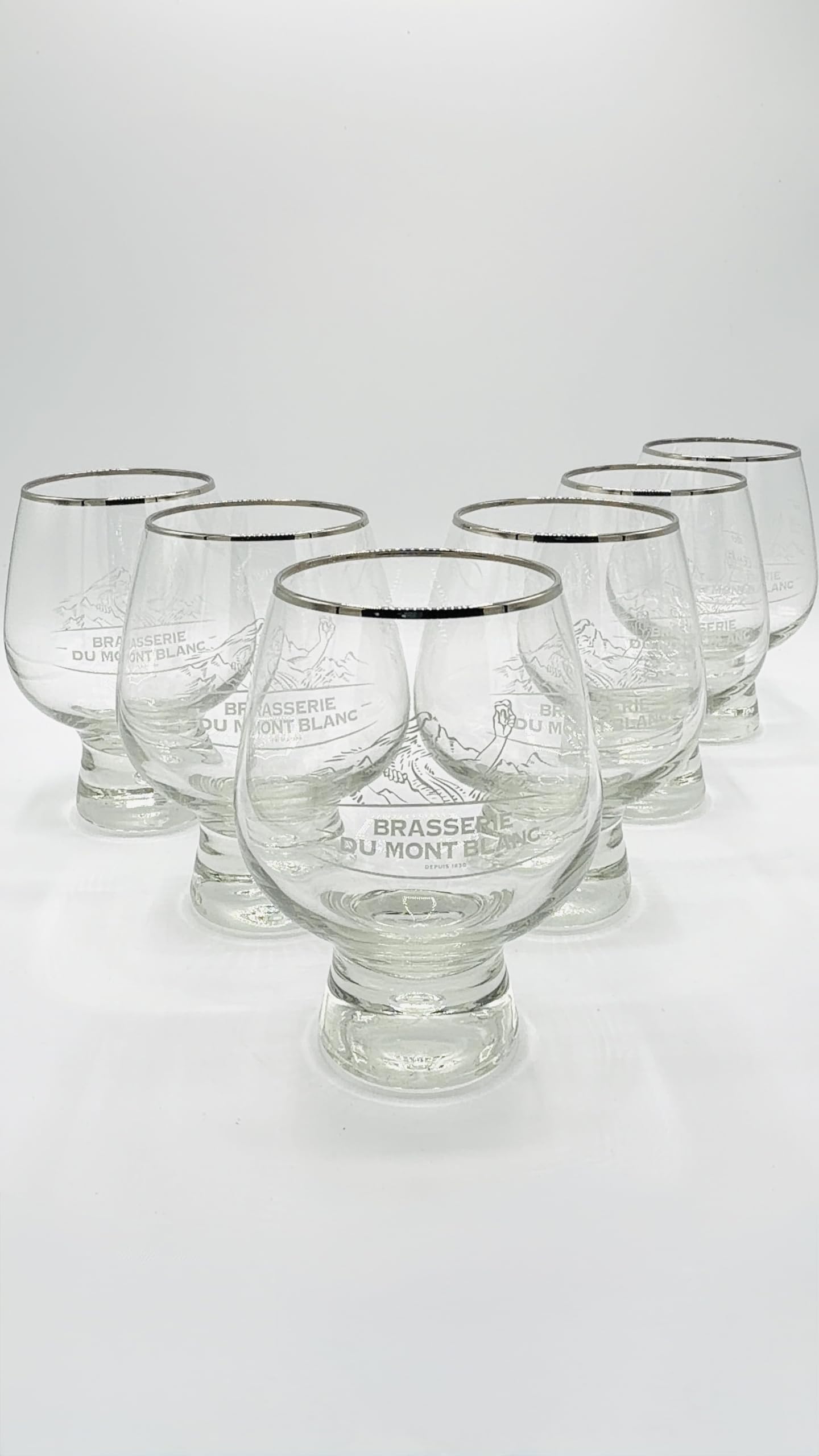 LOT 6 VERRE BIERE FRANCE 50 CL NEUF, MODELE MONTBLA