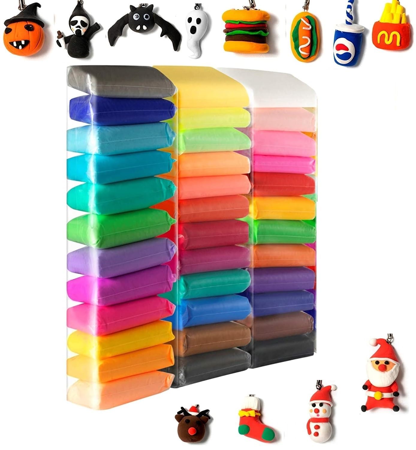 Clay Set for Kids Pack of 36 Air Dry Clay Bouncing Clay, Colorful Children Soft Playing Clay with 3 Tools, Creative Art & Crafts Clay, for Improving Kids Skills (B0C7MSDK9S) Amazon Price History, Amazon Price Tracker