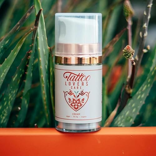 Vista 12 de Tatoo Lovers Care - Crema hidratante para tatuajes que promueve la curación de la piel, revitaliza el enrojecimiento, hinchazón, costras, acelera