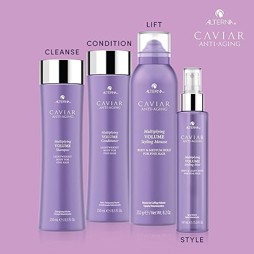Miniatura 9 de Alterna Caviar - Niebla multiplicadora de volumen antienvejecimiento 5 onzas para cabello fino y fino retención ligera sin sulfatos 5 onzas líquidas