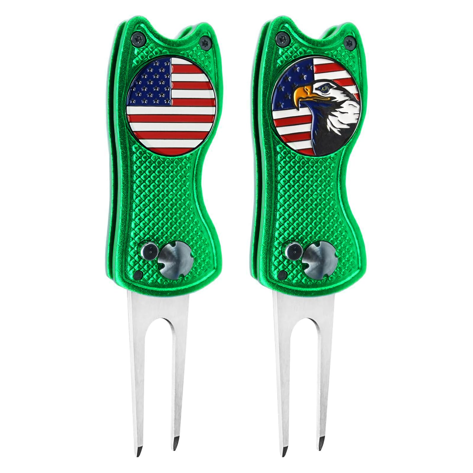 FINGER TEN Golf Divot Repair Tool &amp; Ball Marker
