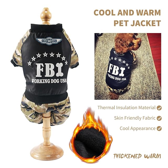 Foto 4 de 6 de PETCUTE Abrigo de Invierno para Perro Chaqueta Ropa para Perros Sudadera Acolchada para Perro