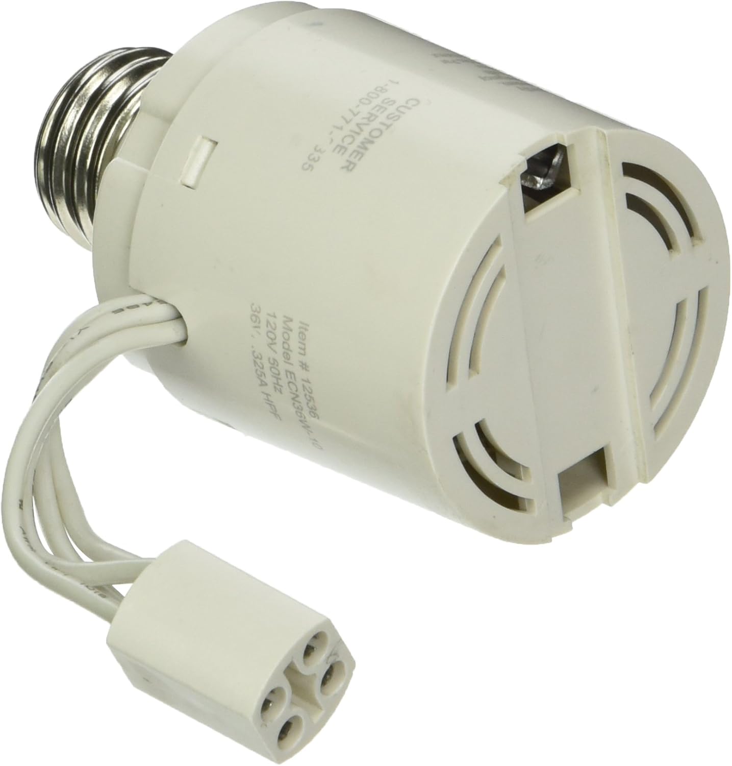 TCP 12536 36W Electric Circle Ballast Adapter Electrical Outlets