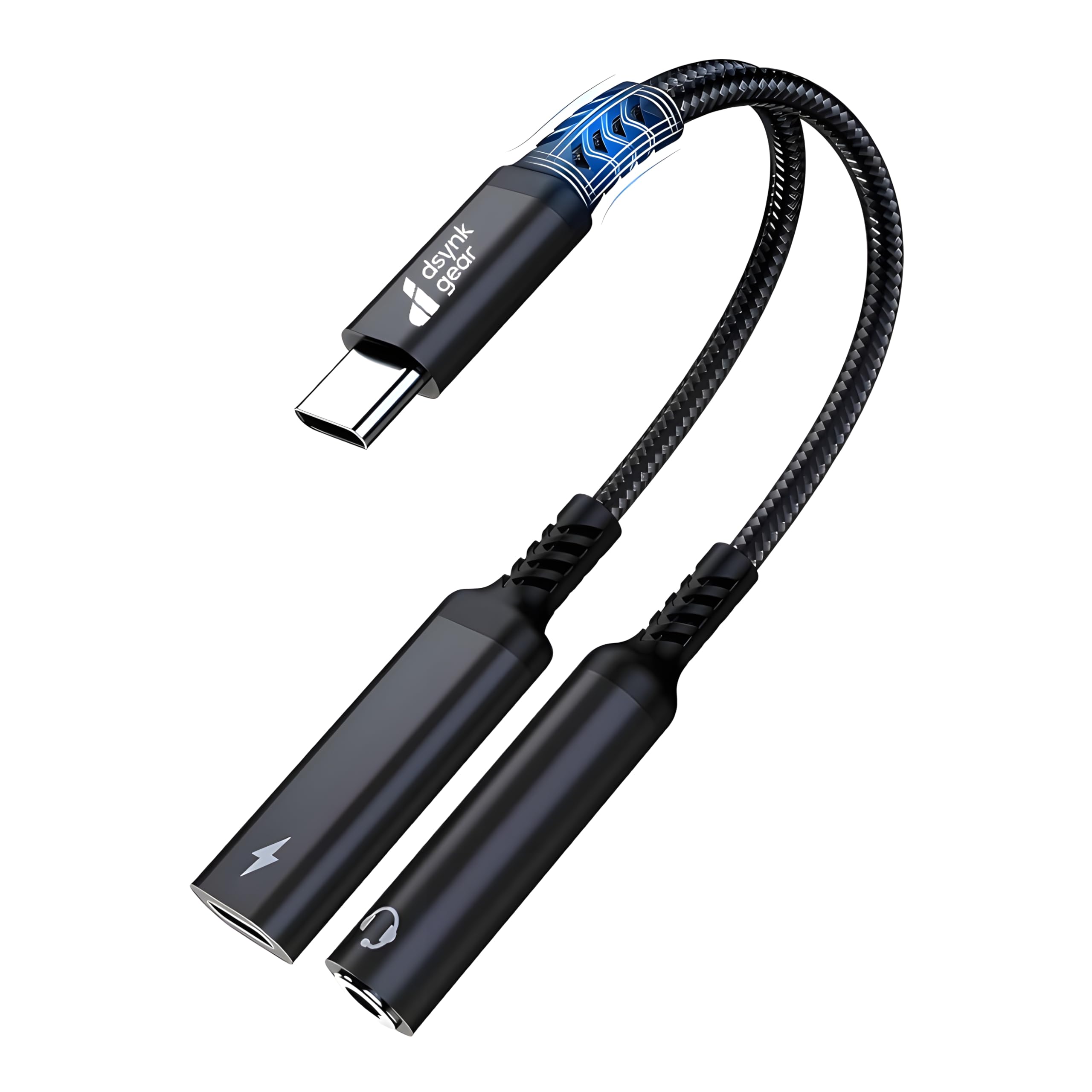 2-in-1 USB C Audio & Charging Adapter, 60W PD Fast Charging, USB C Male to Dual Female Splitter for Charging & Wired Earphones, Compatible with iPhone 16/15 & Galaxy S25/S24-image-24