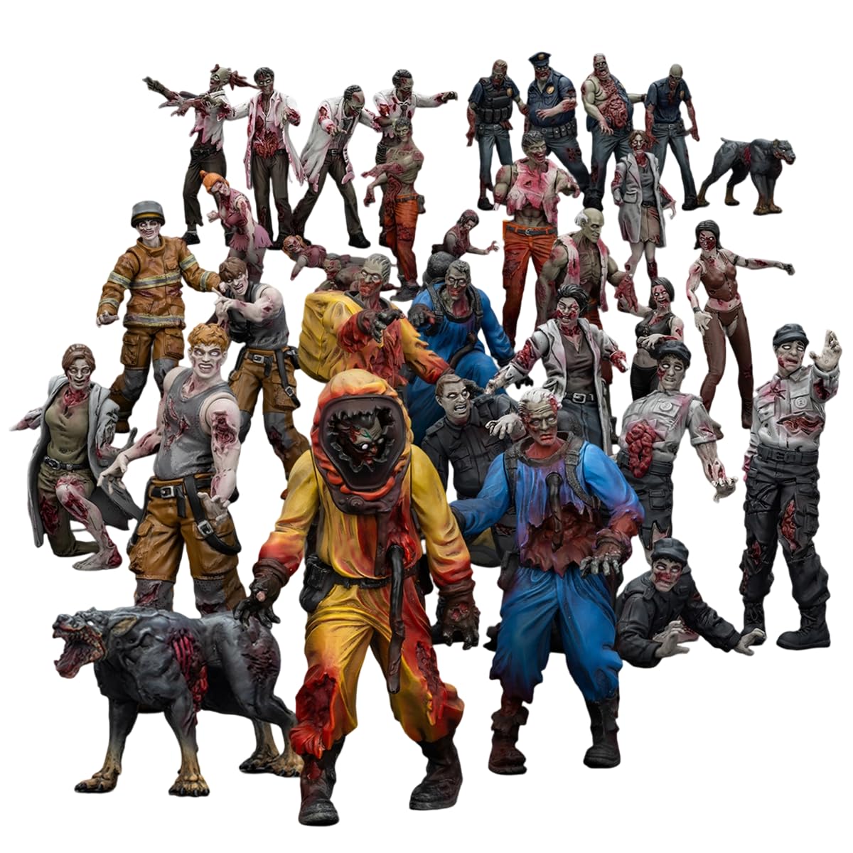 JOYTOY Dark Source 1/25 Action Figure Dark Source Zombie Figure 11PCS Collection Model Birthday gifts