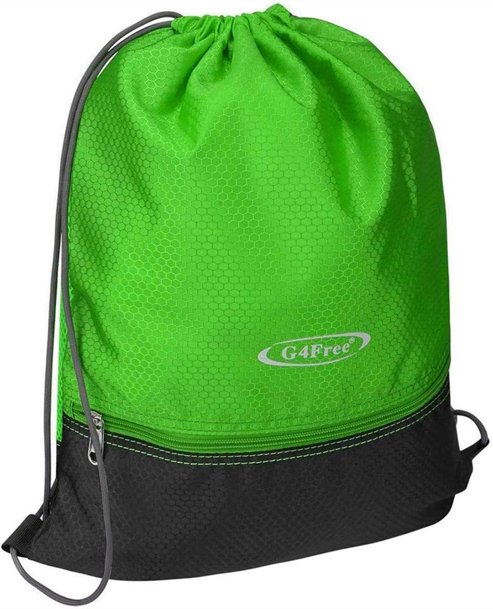 G4Free 15L Drawstring Backpack 15L&20L Cinch Bag String Backpack Gym Bag for Men Women Nylon