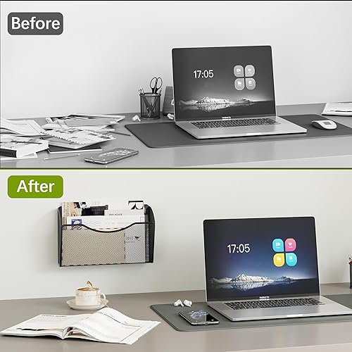 Miniatura 6 de EasyPAG Mesh Collection organizador de archivos y cartas para montar en pared, Negro