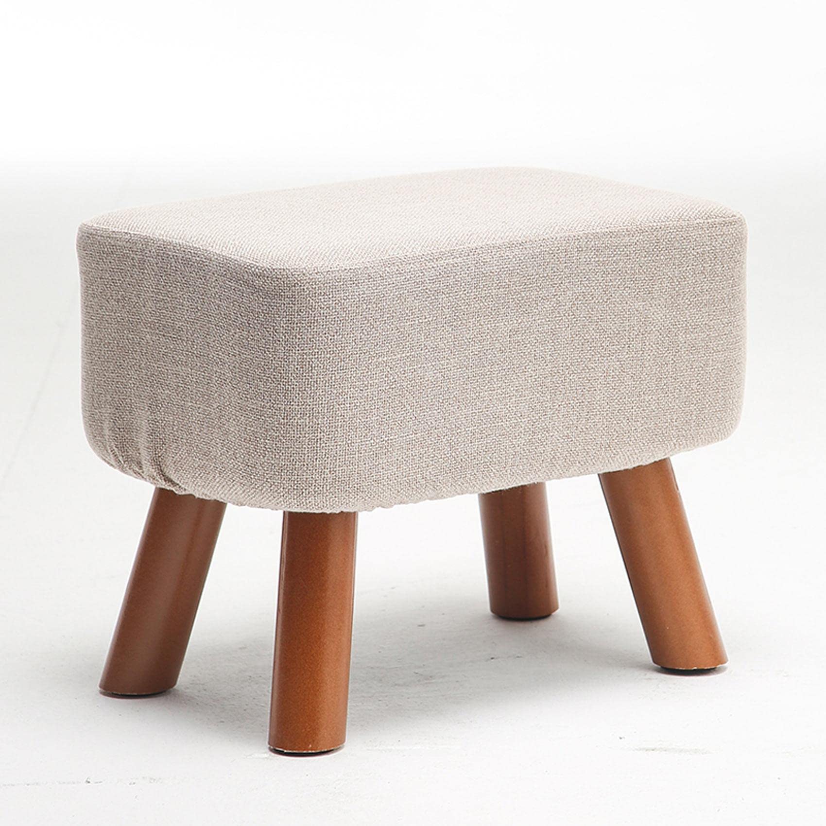 Tabouret pouf en lin petit repose-pieds contre la fatigue
