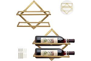 AUHOKY Wall Mountable Wine Holder - 2 Bottle Wine Rack