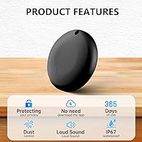 Vista 4 de Rastreador Bluetooth Android - Paquete de 2 localizadores de artículos que funcionan con Google Find My App (solo para Android), etiqueta