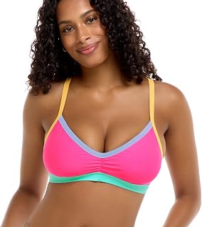 Drew D, DD, E, F Cup Bikini Top Traje de Baño con Alzapaños Ajustables Mujer