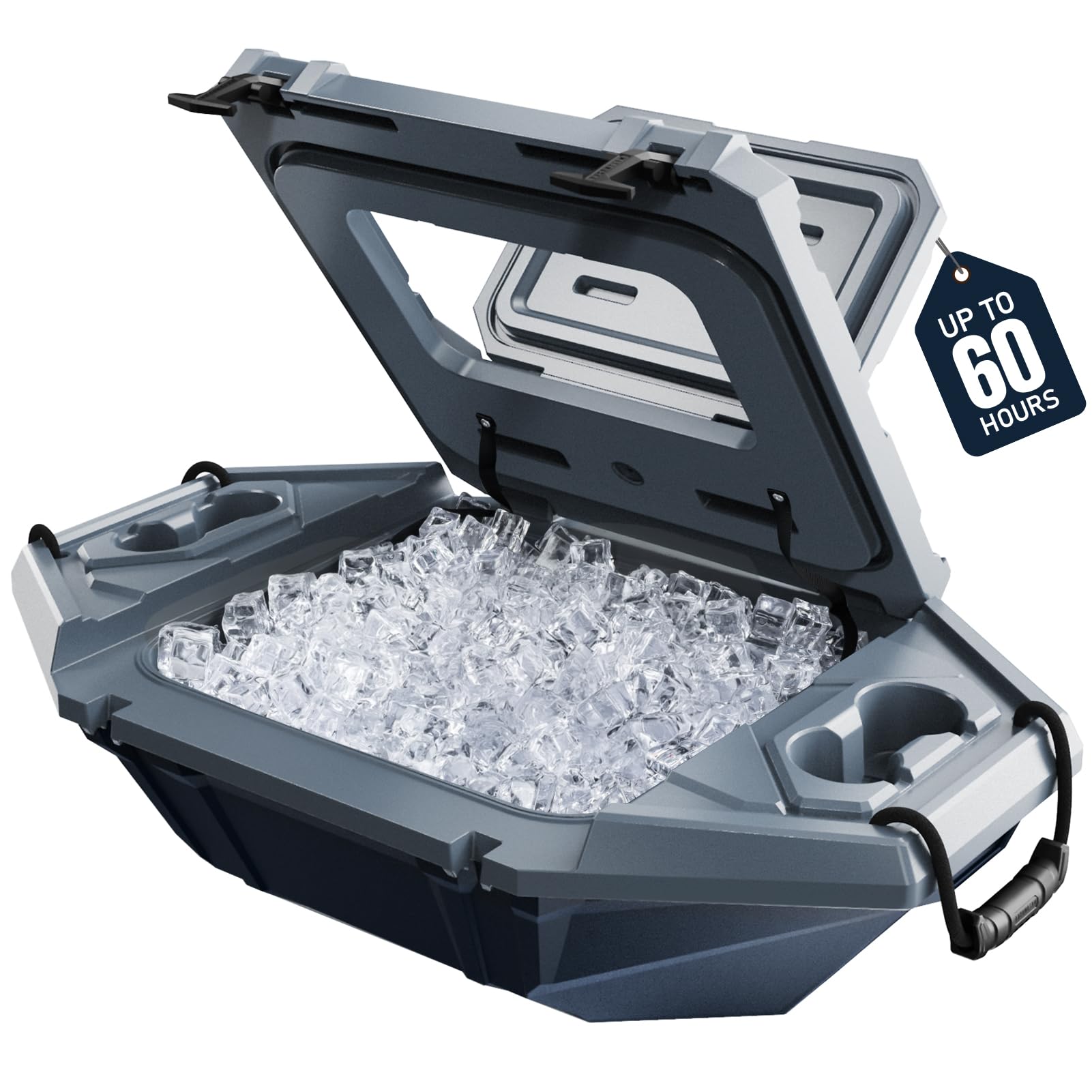 Floating Cooler – 32 QT up to 60 Hours Amphibious Ice Chest - Kayak Camping Coolers for Lake, River, SUP, Fishing, Boat, Pool, Party, Beach & More