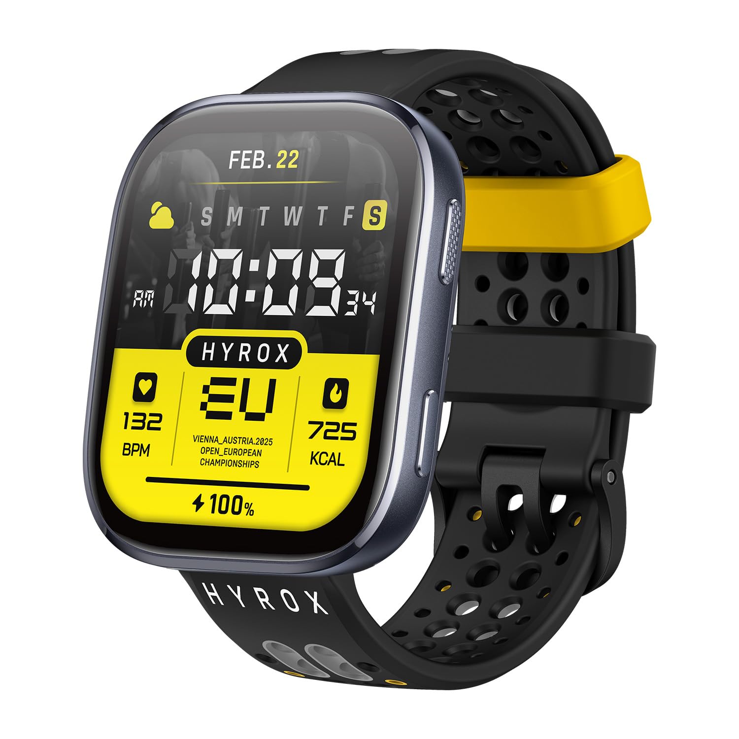 Amazfit HYROX Cinturino Sportivo in Silicone 22 mm, Cinturino Ufficiale Compatibile con Balance 2, Balance, Bip 6, T-Rex 3, Cheetah Pro, Bip 5, Cheetah, GTR 4