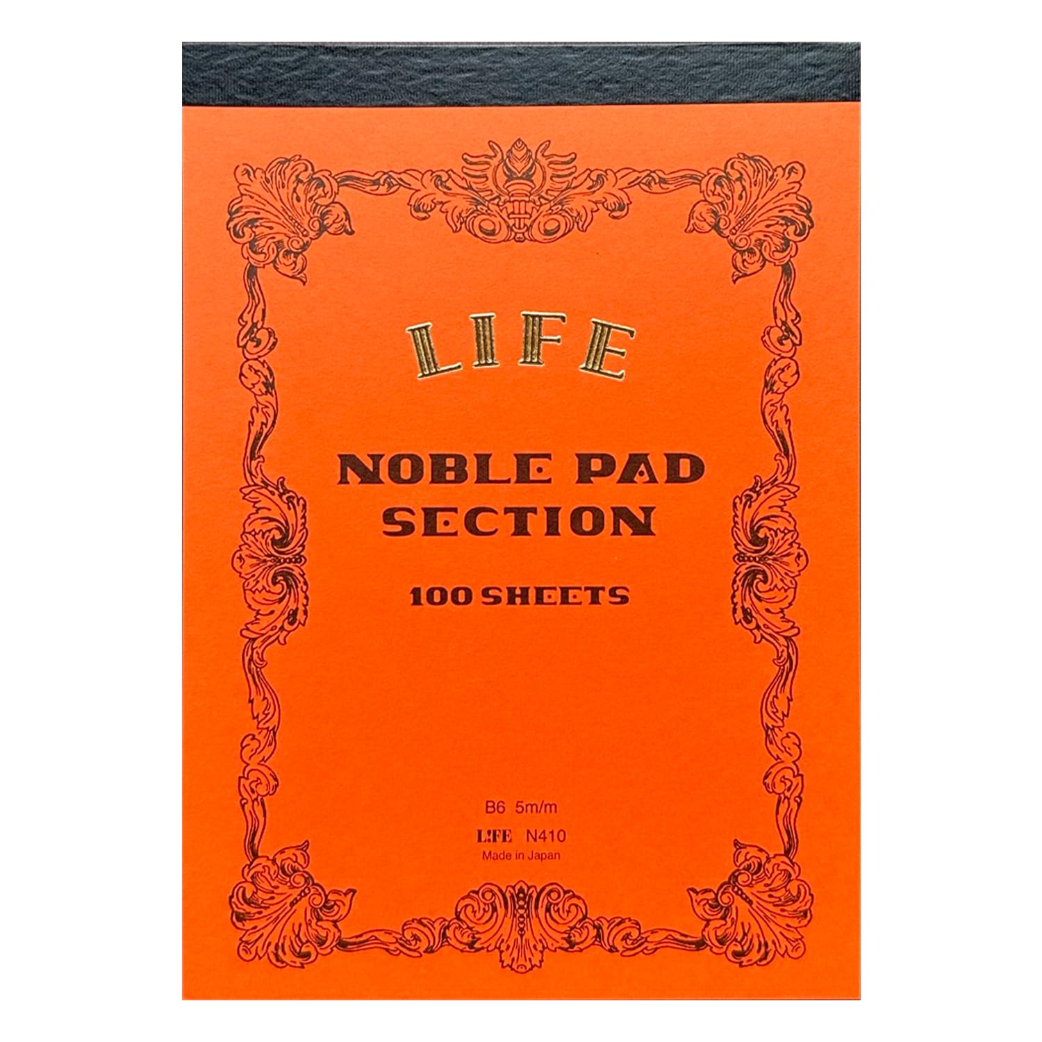 Life Noble Pad B6 Graph Ruled Cream Paper 100 Sheets Japanese Notepad