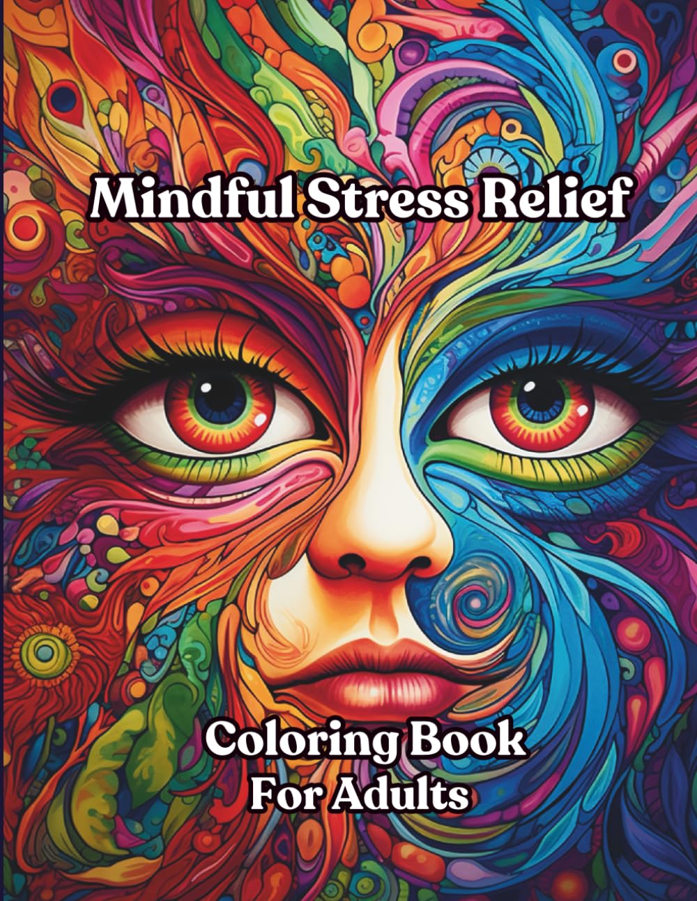 Mindful Stress Relief Coloring Book For Adults: Find Your Balance: A Journey into Geometric Serenity