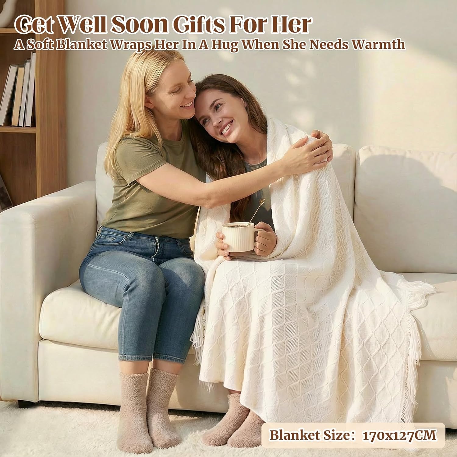 Get Well Soon Gifts for Women,Sending Sunshine Sunflower Gift with Affirmation Cards, Mental Health, After Surgery Self Care Package, Thinking of You Gift Baskets for Mom Best Friend Her Wife Sister - Image 3
