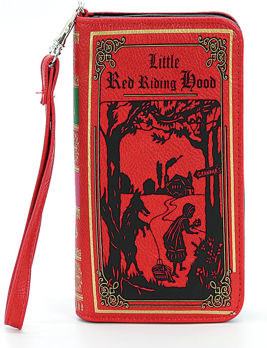 Little Red Riding Hood Book Wallet for Women, Red