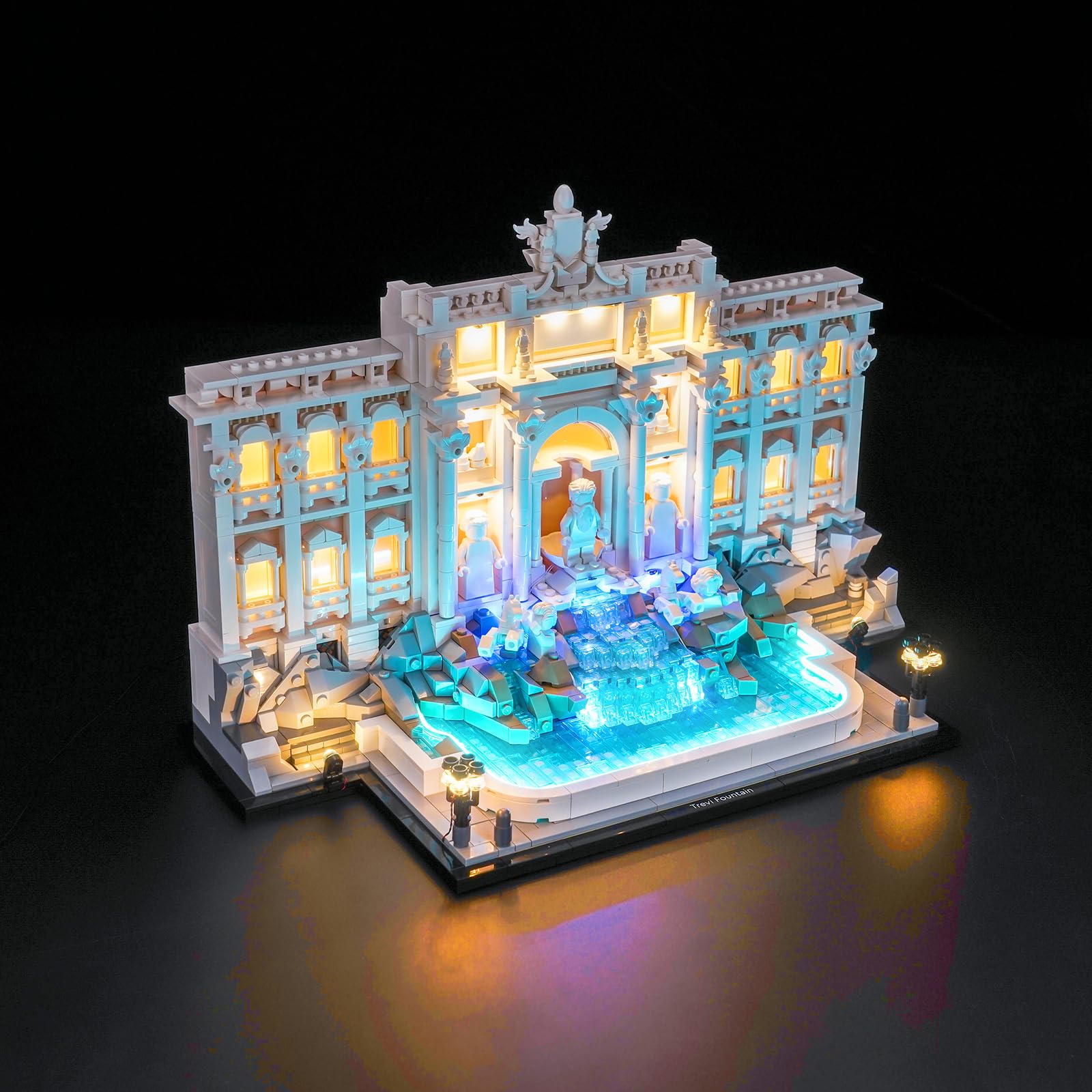 Kit di illuminazione a distanza compatibile con Lego 21062 Fontana di Trevi (senza modello), set di luci a LED compatibile con Lego Fontana di Trevi Giocattolo creativo