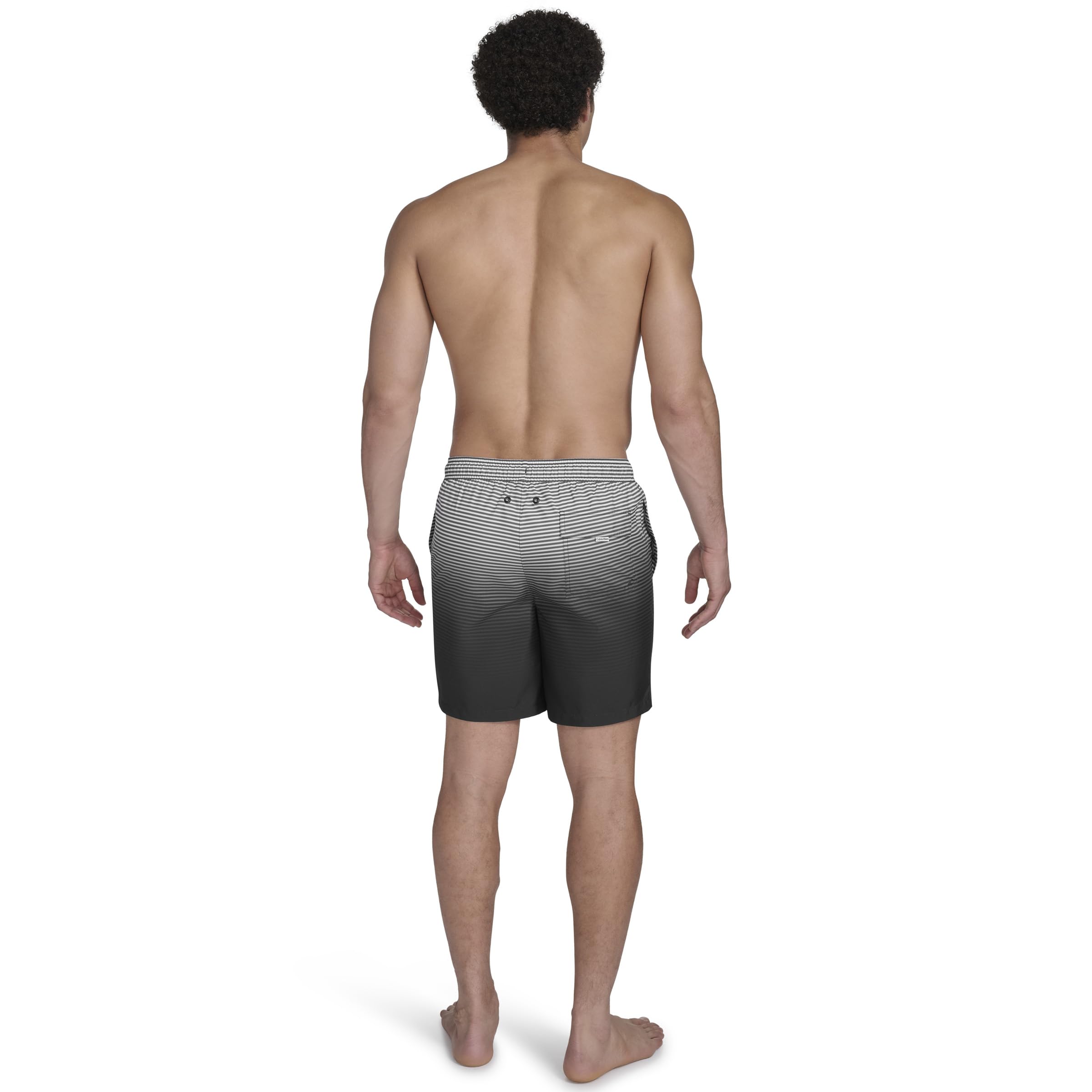 Calvin Klein Volley Quick Dry Lightweight Swim Trunk Costume a Pantaloncino, Nero, S Uomo