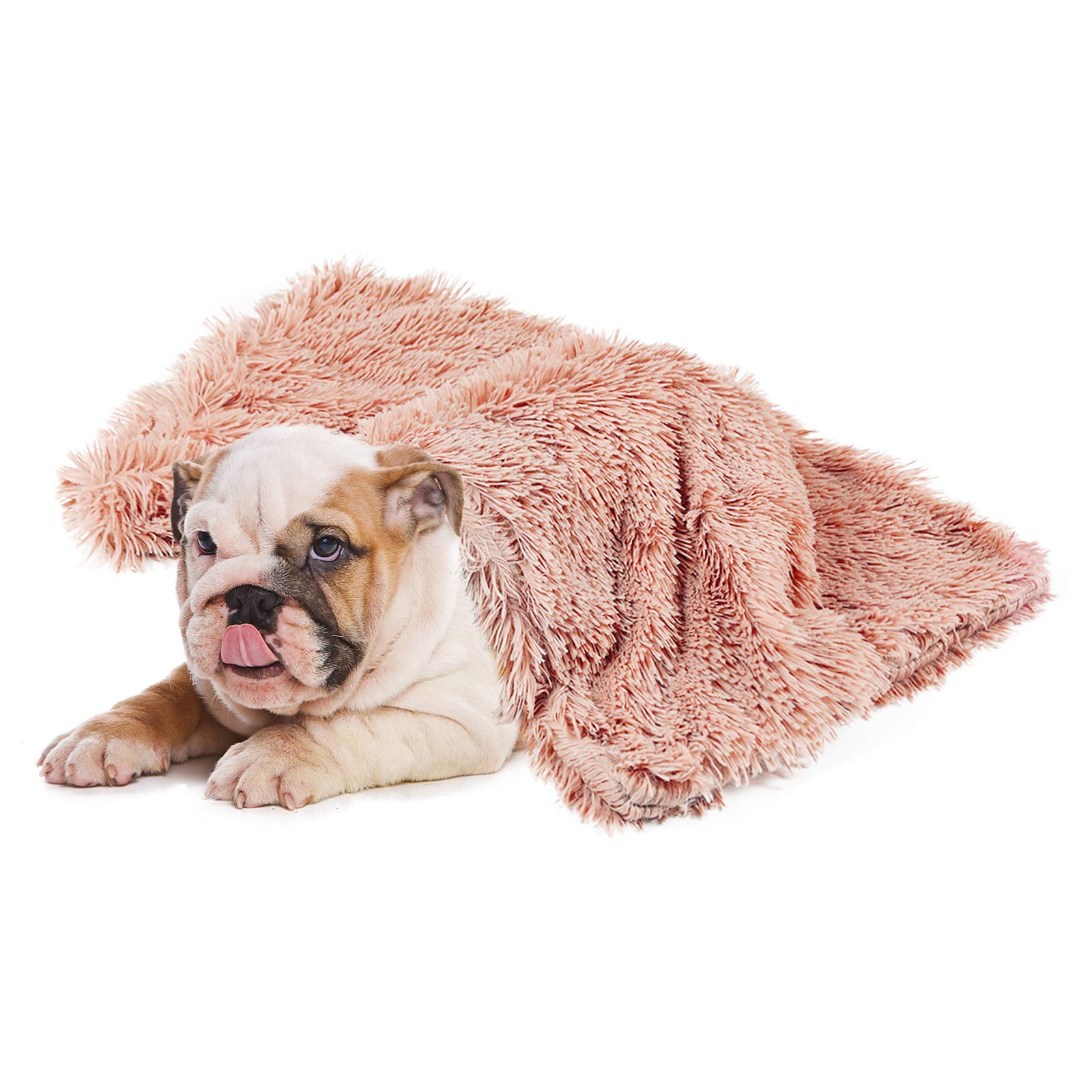 DENZUS Premium Pet Fleece Blanket Fluffy Dog Cat Blanket Throw, Soft Warm Puppy Blanket Cover Dog Cat Fluffy Fur Blanket Sleep Mat Double Layer Washable for Dog Bed, Couch, Sofa, Car