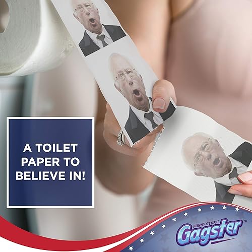 Miniatura 2 de Bernie Sanders - Rollo de papel higiénico, divertido regalo de broma política, 3 capas, papel de baño demócrata, 200 hojas en cada rollo, idea de
