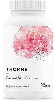 THORNE - Radiant Skin Complex - Hyaluronic Acid & Clinically Studied Ingredients - Skin Hydration & Healthy Aging Support - Helps Reduce Fine Lines & Wrinkles* - NSF Certified for Sport - 60 Capsules