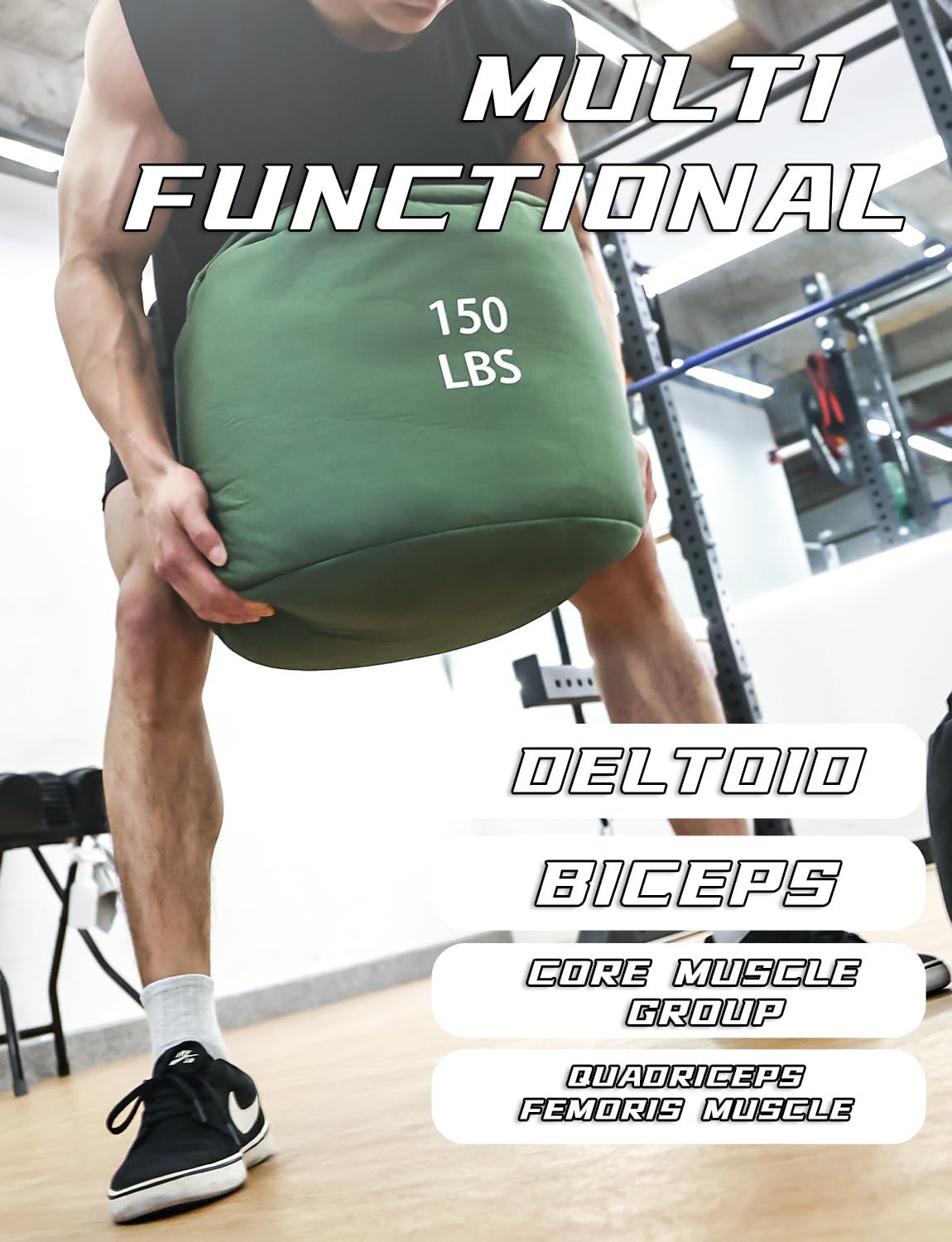 APJJ Sacco di Sabbia Fitness per Allenamento di Sollevamento Pesi Kettlebell con Sacchi Portanti, Sacco di Sabbia Regolabile con 6 Maniglie - Comodo Antiscivolo, Sandbag 5-30 kg,Rosso,20KG APJJ Sacco di Sabbia Fitness per Allenamento di Sollevamento Pesi Kettlebell con Sacchi Portanti, Sacco di Sabbia Regolabile con 6 Maniglie - Comodo Antiscivolo, Sandbag 5-30 kg,Rosso,20KG