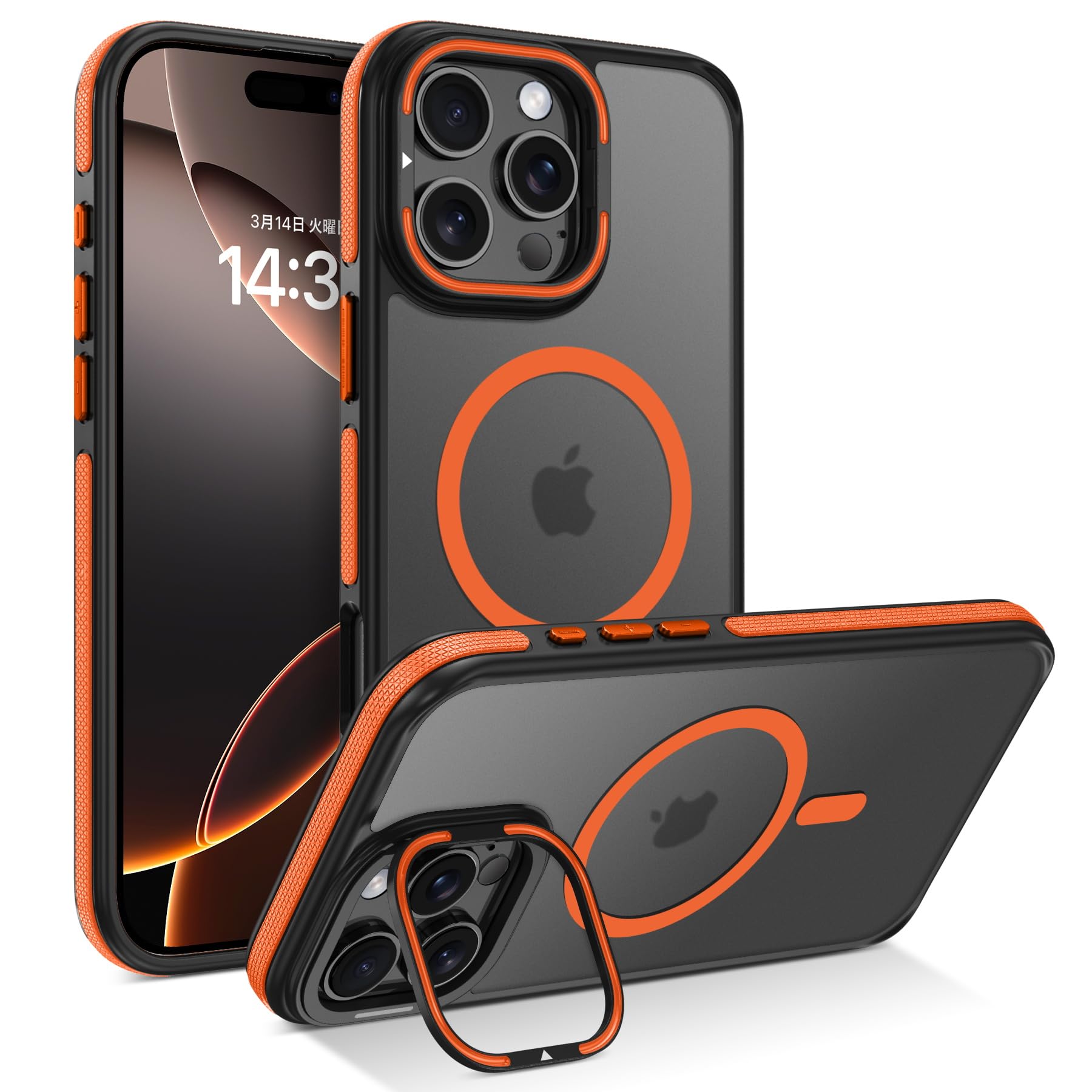 ３点セット　iPhone16プロマックス　マグネット対応ケースセット Amazon.co.jp: Telaso iPhone 16 Pro Max 用 ケース Mag safe対応