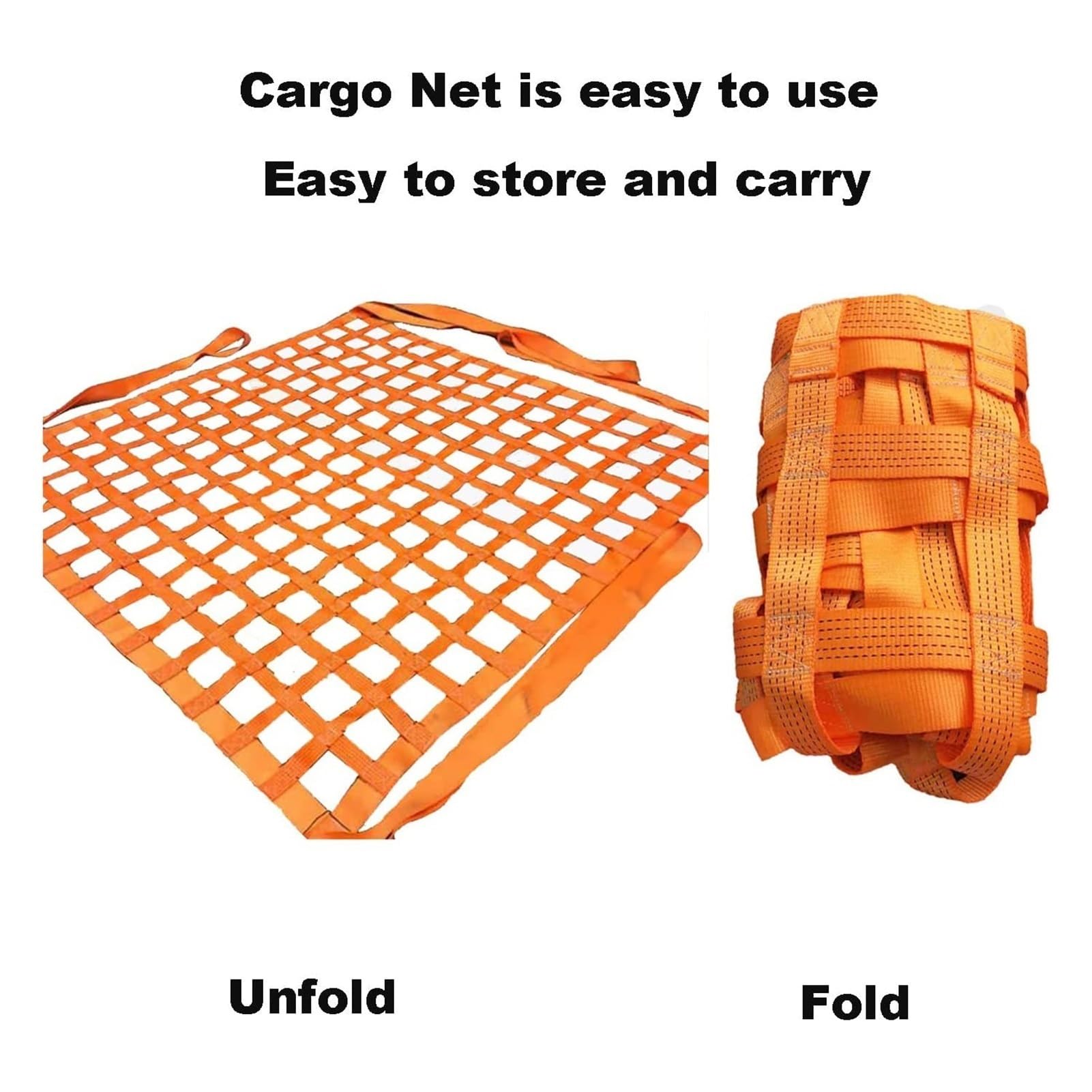 Heavy Duty Cargo Hebenetz 4x4M Nylon Hebeband Hebekorb für Bau Takelage Umzug Abschleppen & Hebezeug (Tragfähigkeit: 3T)