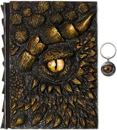 Miniatura 1 de Dragon Secret Journal - Cuaderno de escritura grabado en relieve de dragón 3D, diario de fantasía retro, vintage, antiguo, A5, papel en blanco,