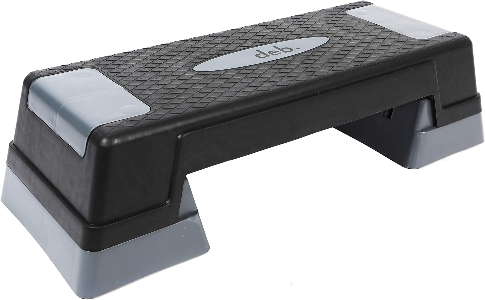 deb. ABS Plastic Adjustable Home Gym Exercise Fitness Pro Stepper (Black and Grey)
