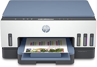 HP Smart Tank 725 All-in-One Printer wireless, Print, Scan, Copy, Auto Duplex Printing, Print up to 18000 black or 8000 co...