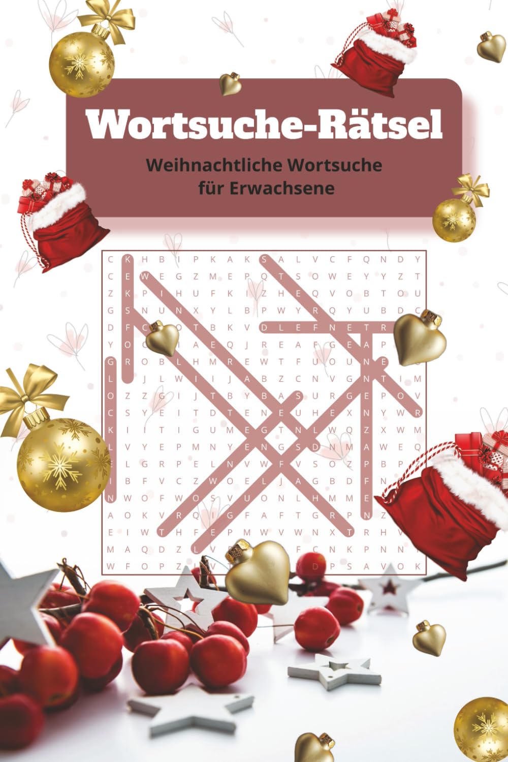 Weihnachtliche Wortsuche für Erwachsene – 50 festliche Rätsel mit Lösungen