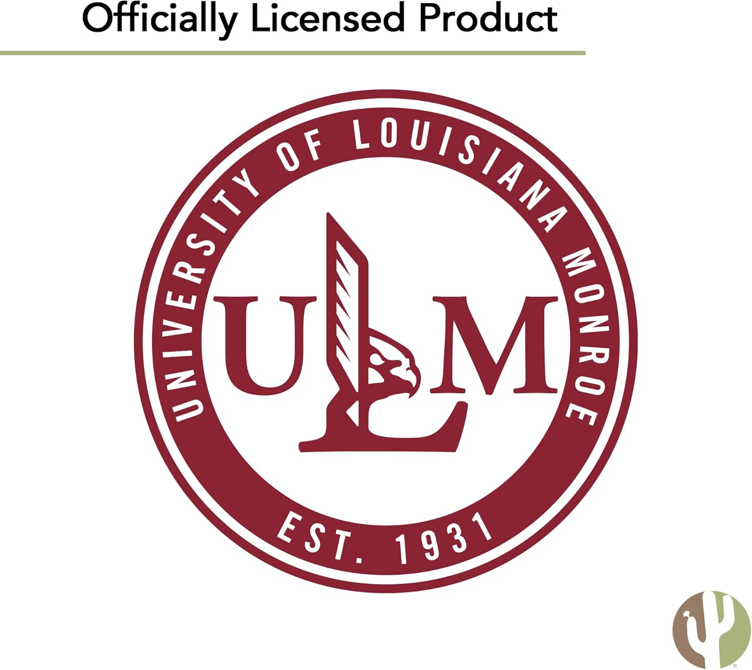 Desert Cactus University of Louisiana Monroe Baseball Hat ULM Warhawks Brimmed Embroidered Cap Adjustable Cloth Strap Adult (Style A) Red - Image 7